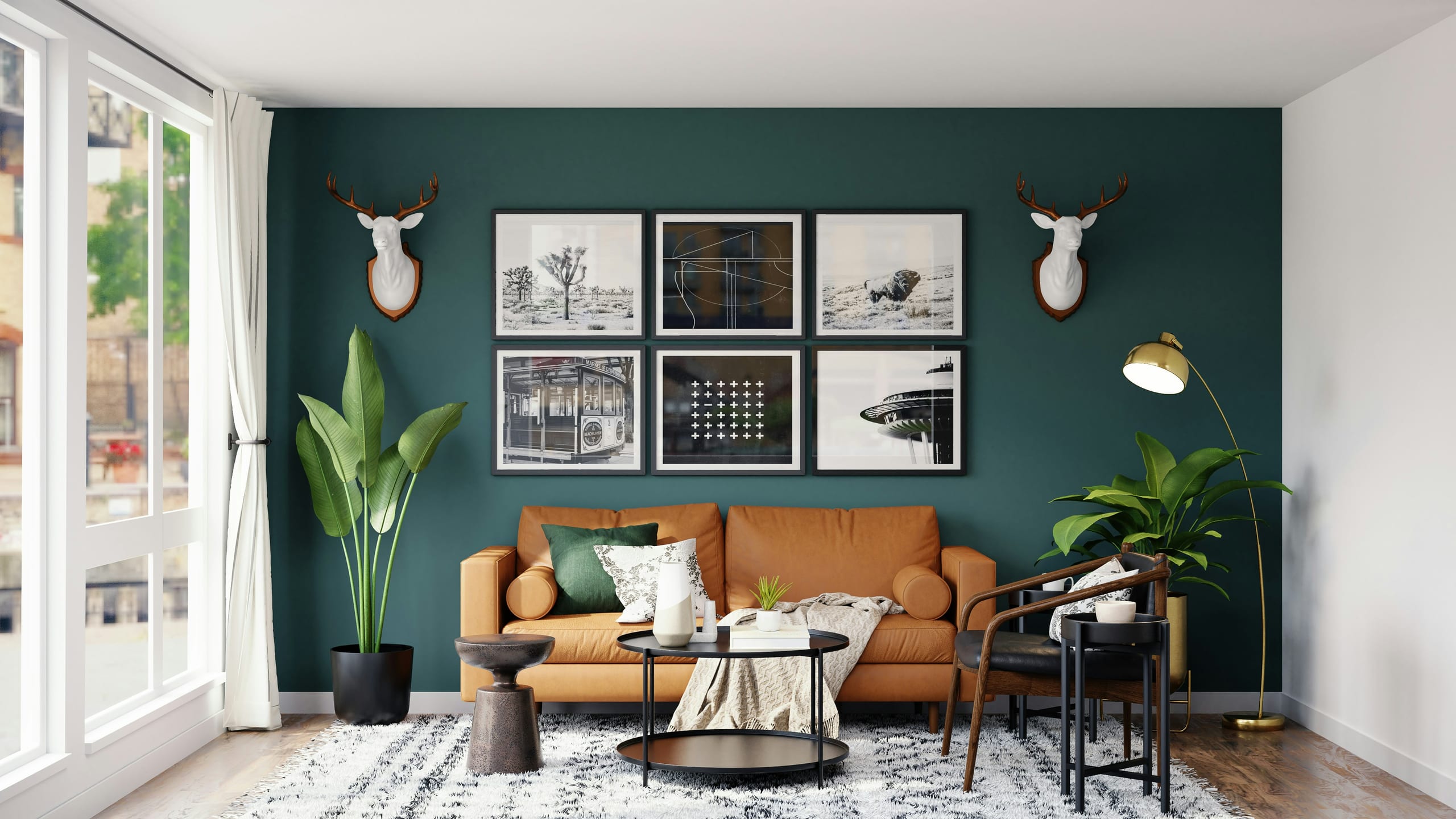 Winter Rooms — a warm, shuttered interior proposal drawn in soft light